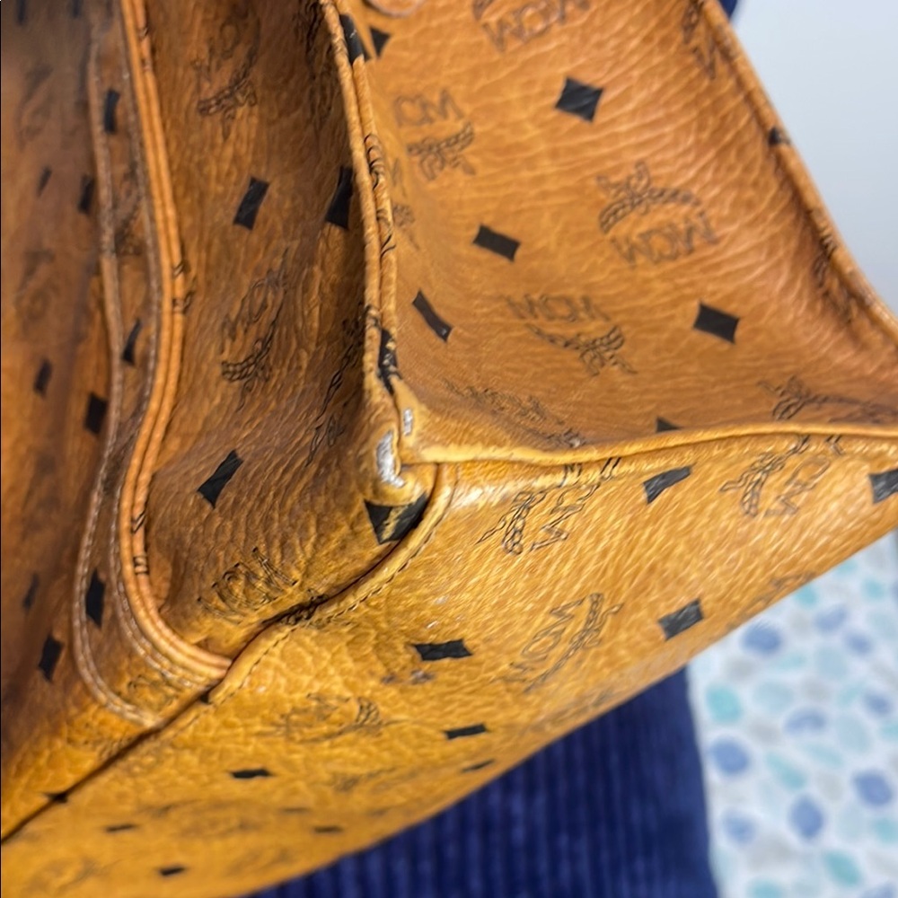 MCM Brown Leather Tote Bag - Picture 9 of 15